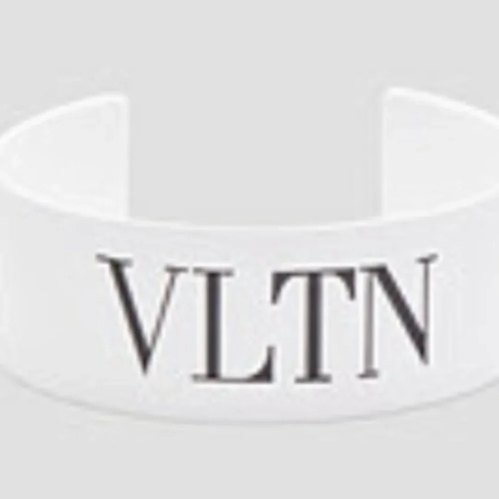 VALENTINO GARAVANI Logo print enamel cuff